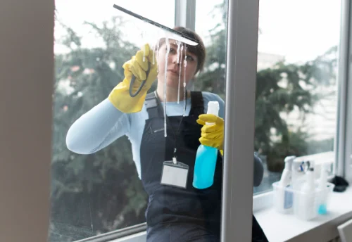 Nettoyage de vitres intérieures et extérieures à la Limouzinière